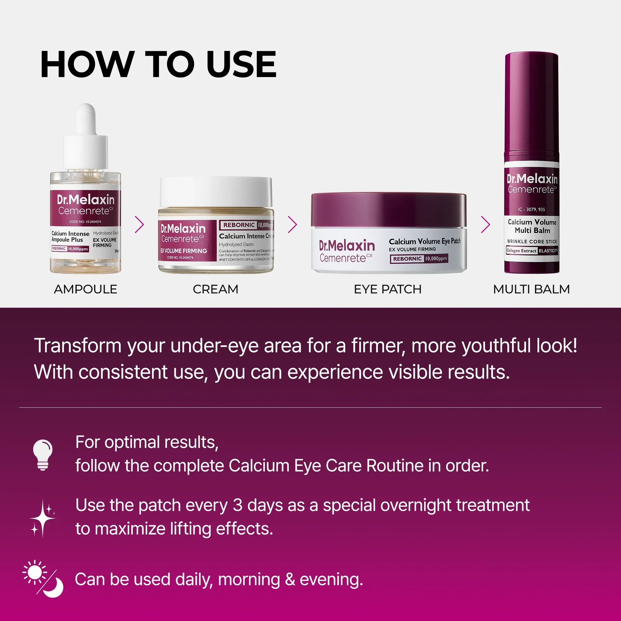 Calcium Eyecare Routine Set