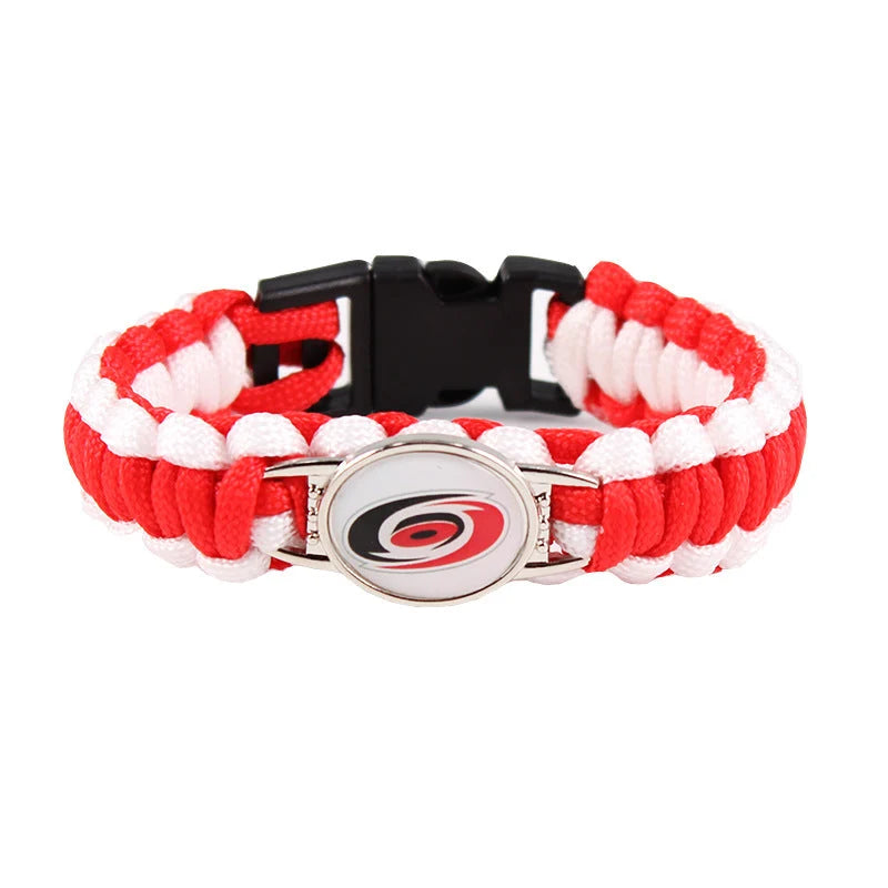 NHL Team Logo Paracord Bracelet (Choose NHL Team)