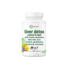 Liver Detox, 240 Veggie Capsules | 20-in-1 Advanced Support Complex with Milk Thistle, Dandelion, NAD, NAC, ALA