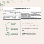 Ingredients Multi Collagen Peptides Powder - Hydrolyzed Protein Peptides With Hyaluronic Acid, Biotin & Vitamin C Unflavored