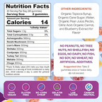 Organic Mushroom Gummies -Lions Mane Mushroom Supplement Gummies- Immune Defense, Boosts Cognitive Performance - 80 Gummies