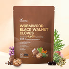 18-in-1 Premium Herbal Blend Capsules, Supports Cleanse, Wormwood Black Walnut Clove Cleanse for Humans, 6600mg Serving
