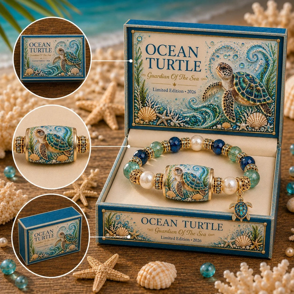 💥 Last Day 49% OFF – 🌊 Ocean Guardian Bracelet Collection | 6 Marine Creature Designs, Gemstone-Style Beads & Matching Sea Charms 🐚✨