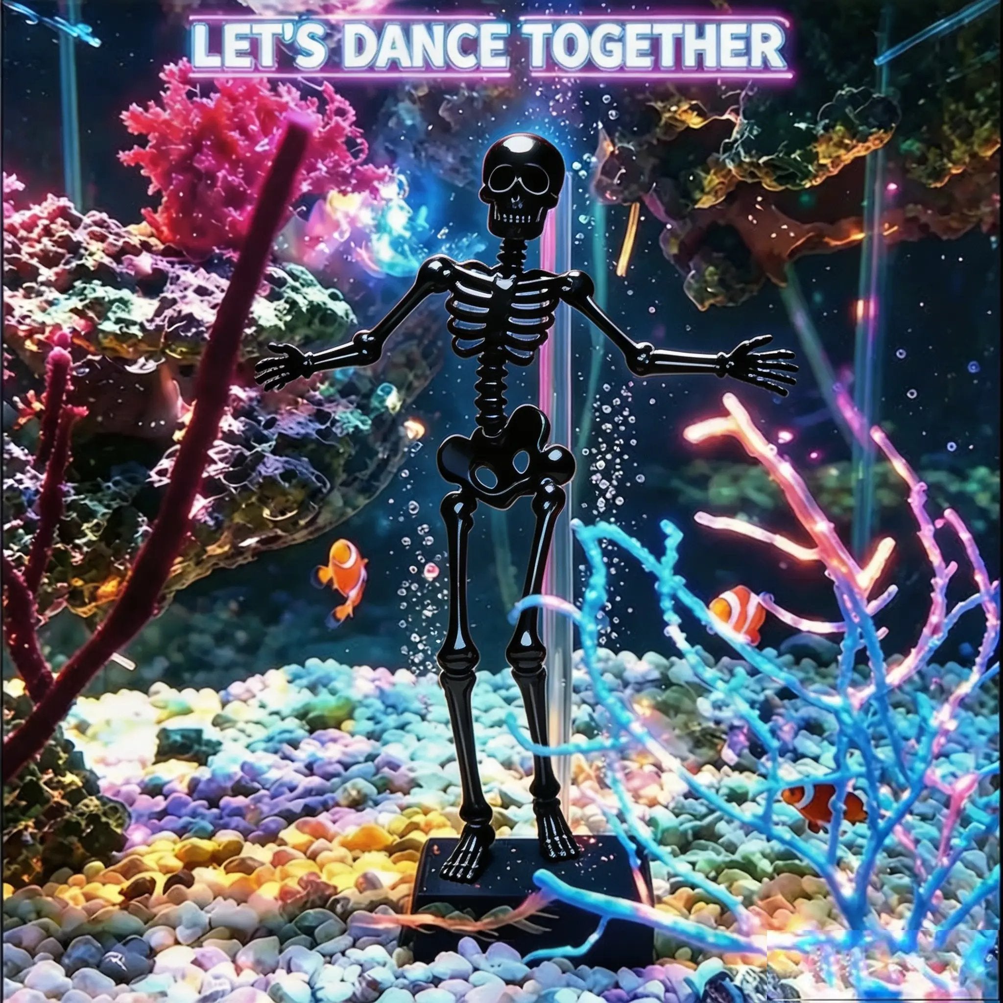 Dancing Skeleton Aquarium Bubbler