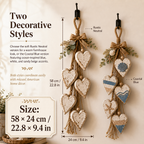 🤎 Hanging Heart Wall Decor