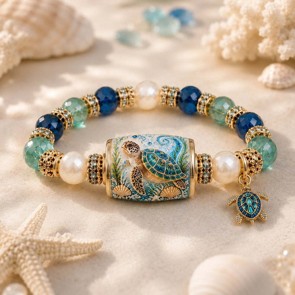 💥 Last Day 49% OFF – 🌊 Ocean Guardian Bracelet Collection | 6 Marine Creature Designs, Gemstone-Style Beads & Matching Sea Charms 🐚✨