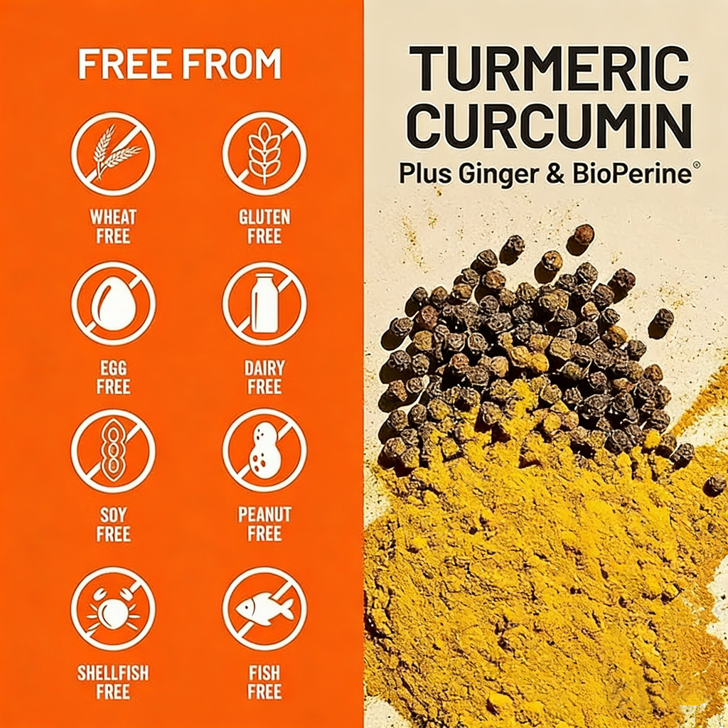 Extra Strength Turmeric Curcumin 2250mg- 500mg Curcuminoids for Immune Support - Vegan, Non-GMO