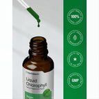 Liquid Chlorophyll Drops 2 oz Vegan, Non-GMO, and Gluten Free Formula | Natural Peppermint Flavor