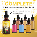 Adapto Drive Organic Maca Root Liquid Drops – Energy, Hormone Balance & Vitality Support – Liquid Multivitamin for Women & Men