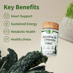 Gut Health Bundle，The 2-in-1 Gut Reset & Cellular Detox Duo: Spirulina & Chlorella Blend，Soothe &amp; Restore Gut Health