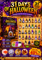 🔥LAST DAY 60% OFF - 🎃✨ 31 Days of Gnome Surprises Halloween Diamond Painting Advent Calendar