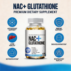 NAC Glutathione Collagen Capsules 2028mg Skin Whitening Anti-Aging Antioxidant , Supports Liver Health,120 Capsules