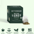 Mullein Tea Bags for Lung Detox - Respiratory Support with Thyme, Elderberry, Ginseng, Ginger, Caffeine Free  - 15 Tea Bags (1PC)