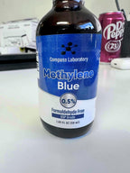 Methylene Blue Pharmaceutical Grade, USP Grade, Third-Party Tested Dietary Supplement for Humans, No Formaldehyde, Made in USA (0.5% 50ml Bottle)-Shop