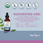 Organic Lymphatic Drainage Drops with Echinacea & Elderberry – Lymph Detox & Immune Support – 30ml Vegan