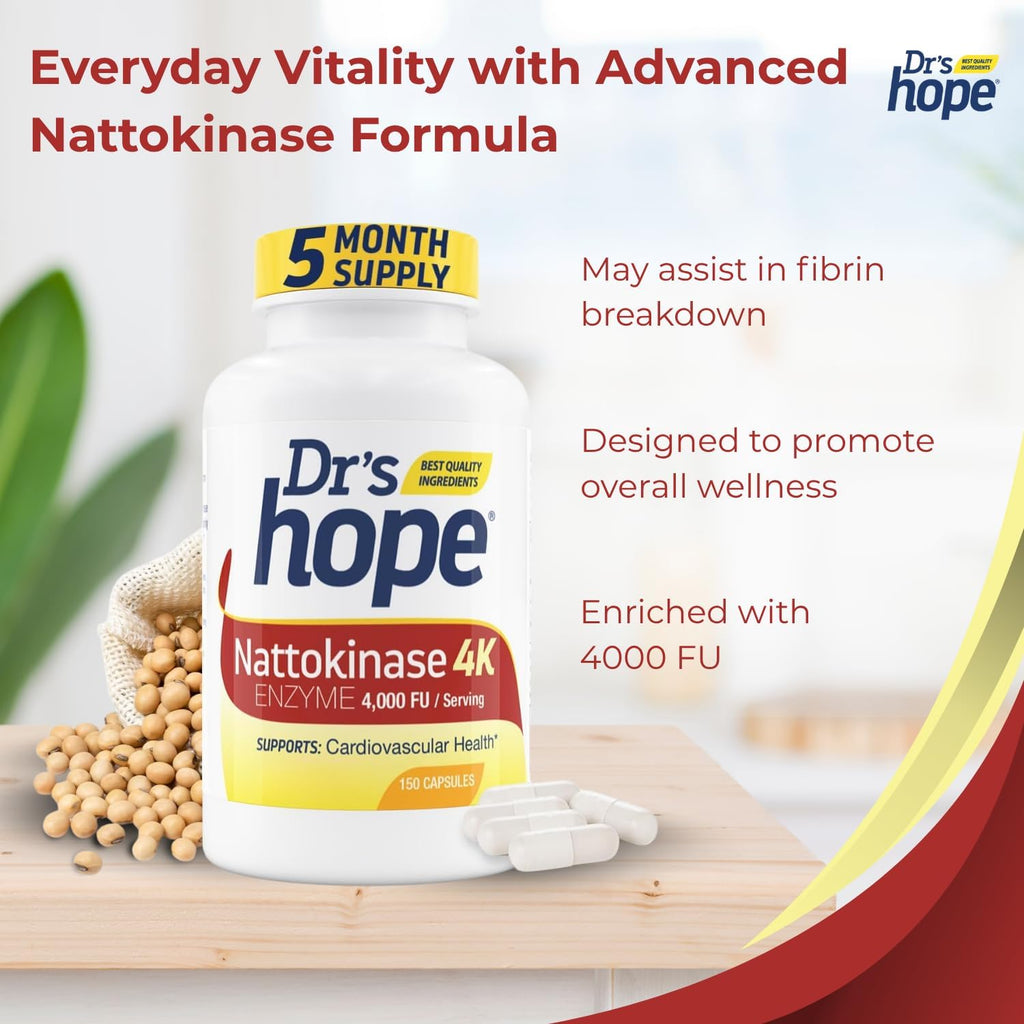 Nattokinase 4000 FU - 150 Vegan Capsules