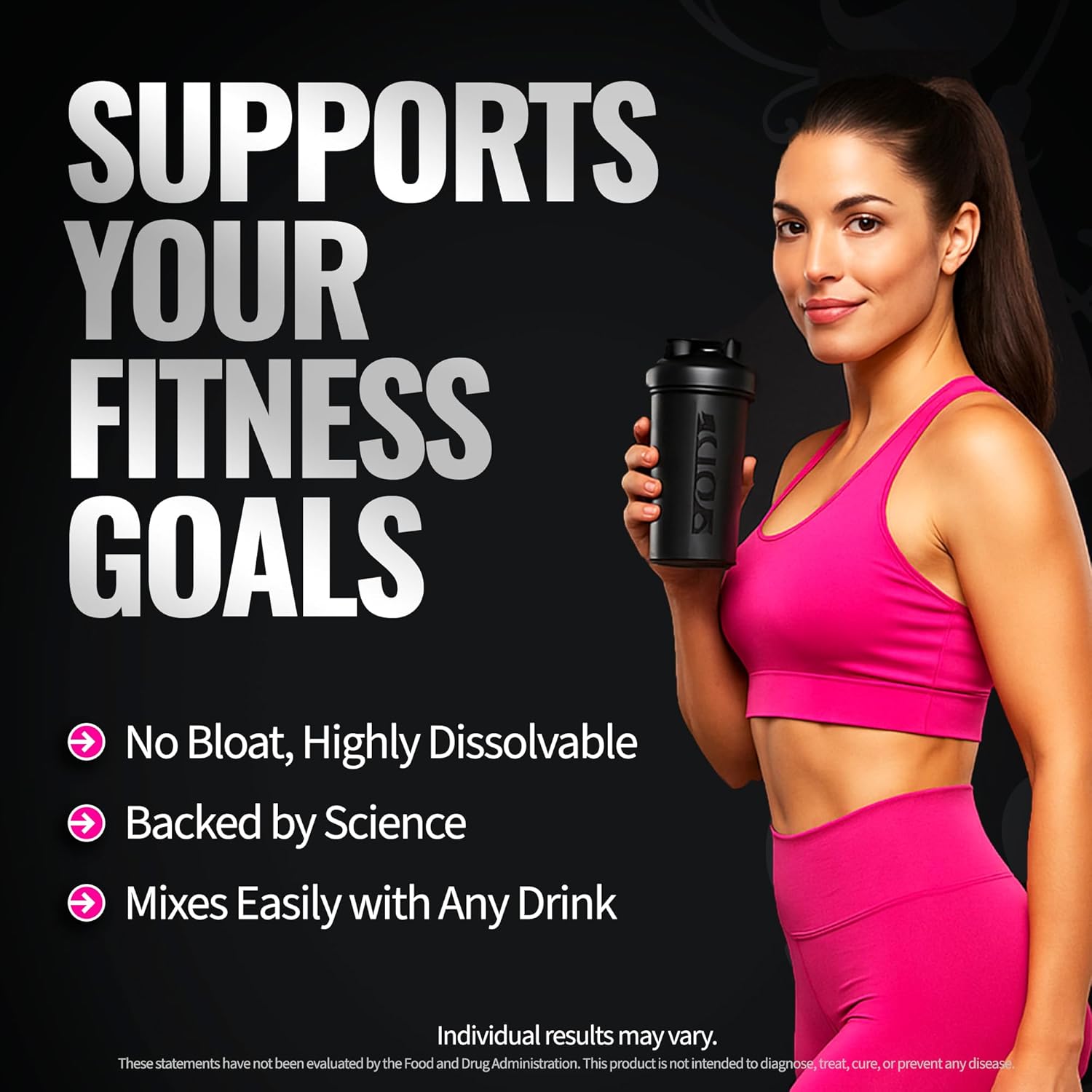 Bold Buns Creatine for Women – Booty Builder Supplement with Collagen & BCAA