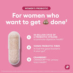 PH Balance, Digestive, UT, & Feminine Health - 50 Billion CFU - 6 Unique Strains for Women - Organic Prebiotics, Cranberry Extract+ - Probiotic - 60 CT