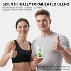 Living Collagen L-Carnitine Complex Supplement, Grass Fed Bovine Collagen Peptides, Non-GMO, 60 Capsules