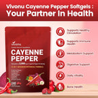 Nature’s Wellness Cayenne Pepper Heart & Vessel Support – Full Spectrum Formula with Vitamins & Botanicals, 240 Capsules