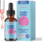 LingoLeap Kids Wellness Formula | Liquid Supplement with Zeolite Clinoptilolite, Methyl B12 & Vitamin D3 | Gentle Daily Support for Ages 3+ | 1 fl oz (30 Servings)