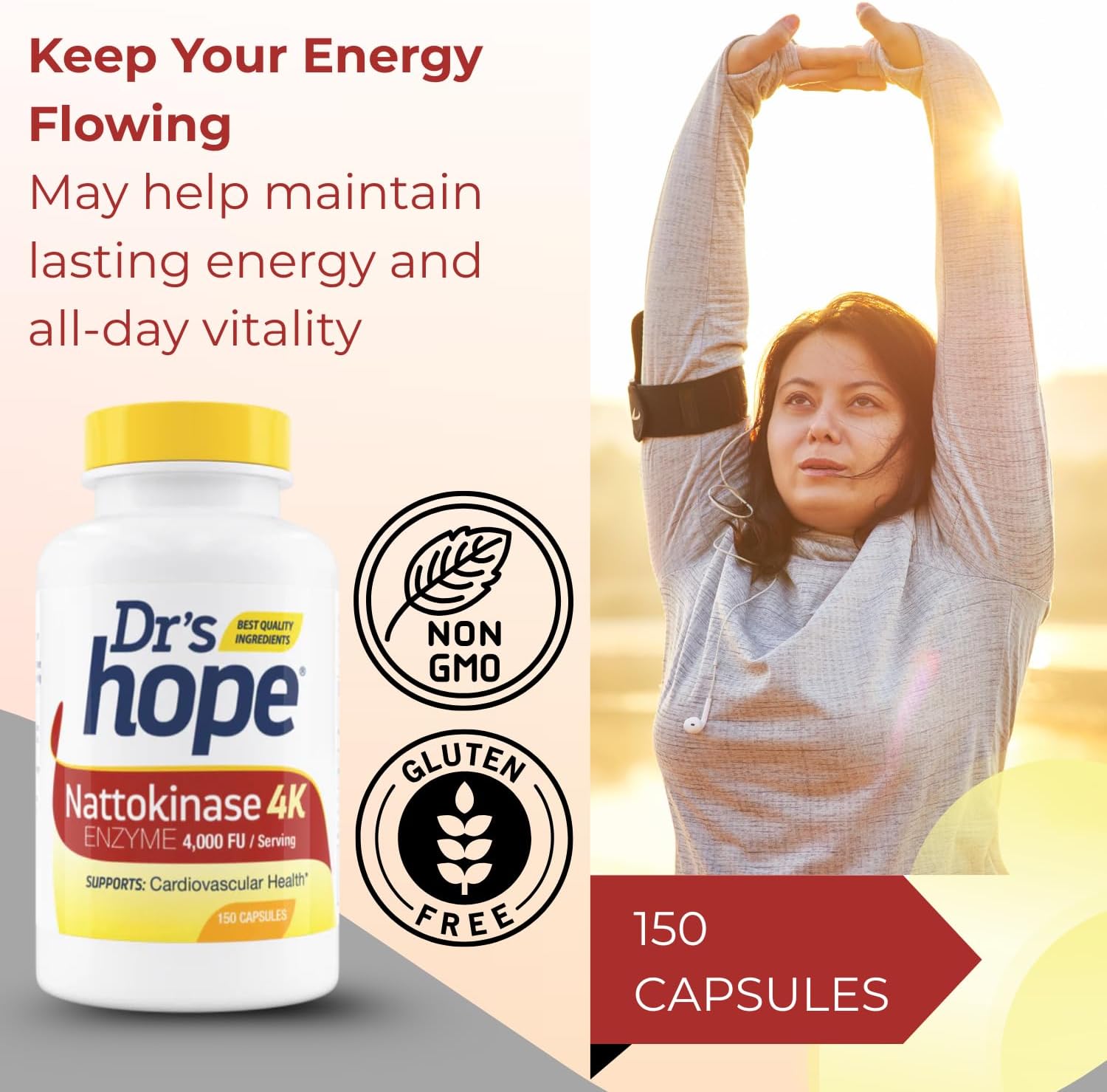 Nattokinase 4000 FU - 150 Vegan Capsules
