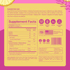 Slippery Kitty Feminine Probiotic + Moisture Gummies - All in One Solution with Slippery Elm 60 Count Pineapple Flavor