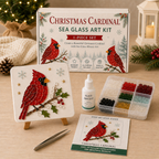 🎄 Create Your Own Magical Christmas Sea Glass Art ✨