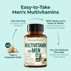 Multivitamin for Men& Multiminerals Capsules with Vitamin B12, A, D, C, Zinc, Magnesiu