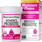 PH Balance, Digestive, UT, & Feminine Health - 50 Billion CFU - 6 Unique Strains for Women - Organic Prebiotics, Cranberry Extract+ - Probiotic - 60 CT