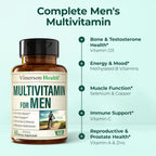 Multivitamin for Men& Multiminerals Capsules with Vitamin B12, A, D, C, Zinc, Magnesiu