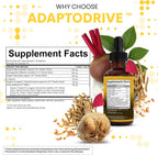 Adapto Drive Organic Maca Root Liquid Drops – Energy, Hormone Balance & Vitality Support – Liquid Multivitamin for Women & Men