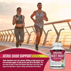Toplux Organic Beet Root Powder Tablets - 2040mg Natural Nitric Oxide Beets to Support