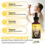Adapto Drive Organic Maca Root Liquid Drops – Energy, Hormone Balance & Vitality Support – Liquid Multivitamin for Women & Men