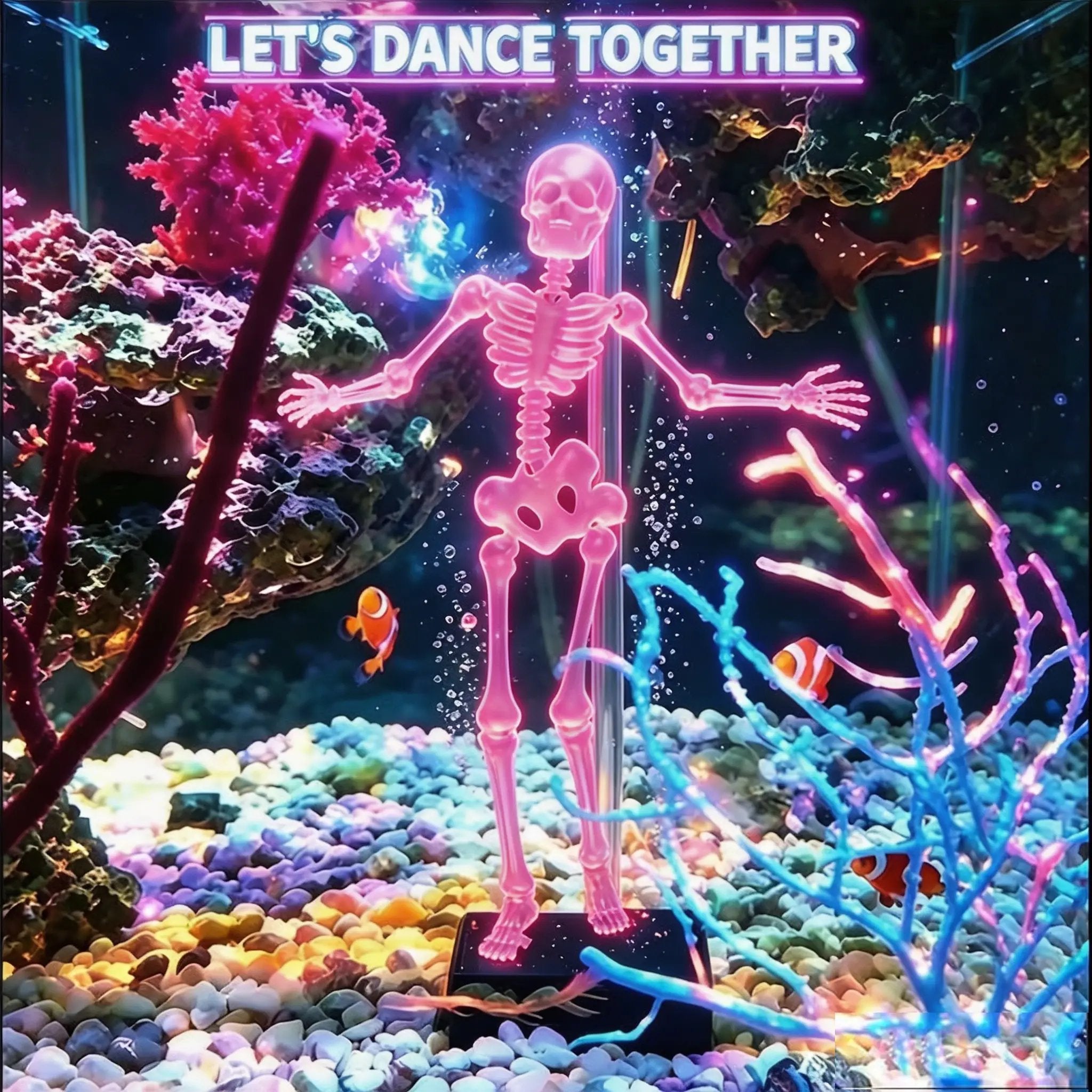 Dancing Skeleton Aquarium Bubbler