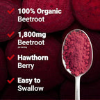 Beet Root Capsules, Blood Pressure Support ,Organic Beetroot Powder,Hawthorn Berry,to Support Circulation
