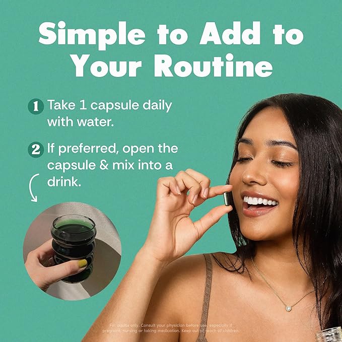 Her Fantasy Box | Body Magic | Chlorophyll Capsules – Vegan Detox & Digestion Support, Gut & Skin Health, Natural Energy Booster – 30 Capsules (200 mg)
