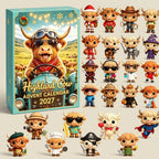 🐮 Highland Cow Advent Calendar 2027 | Cute 3D Highland Cow Mini Figurines Advent Box