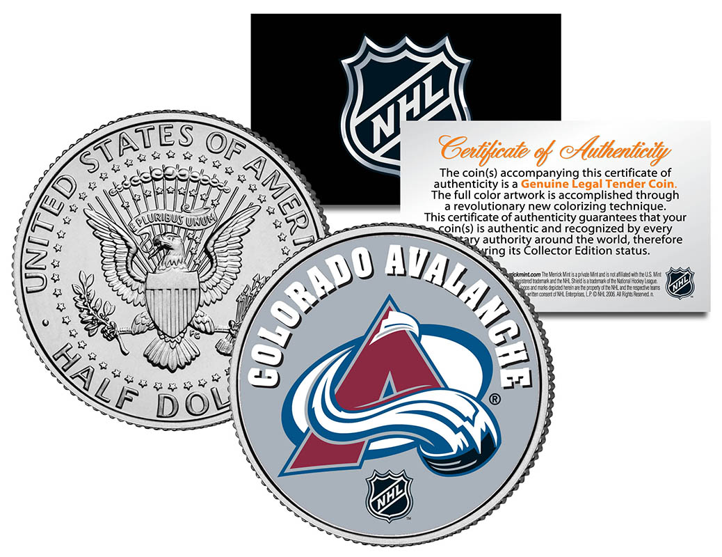 Individual NHL Team JFK Half Dollars