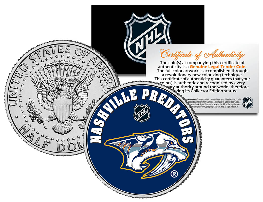 Individual NHL Team JFK Half Dollars