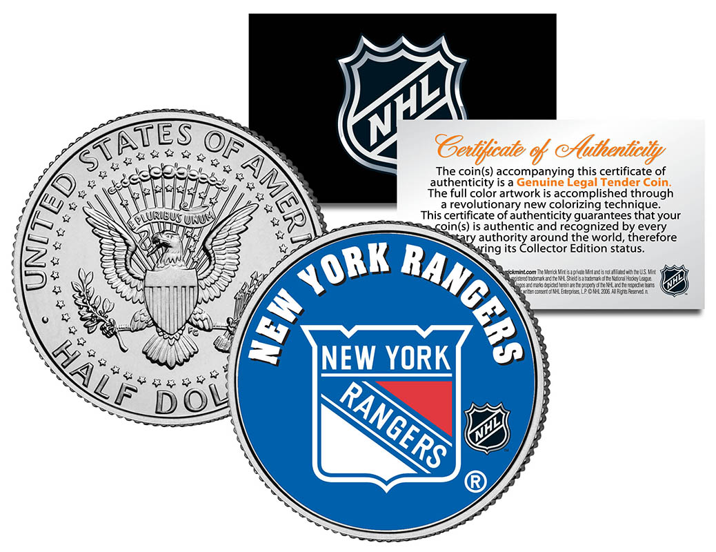 Individual NHL Team JFK Half Dollars