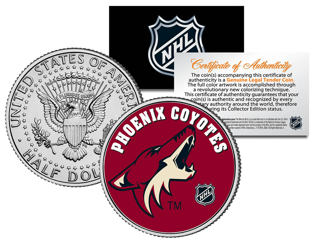 Individual NHL Team JFK Half Dollars