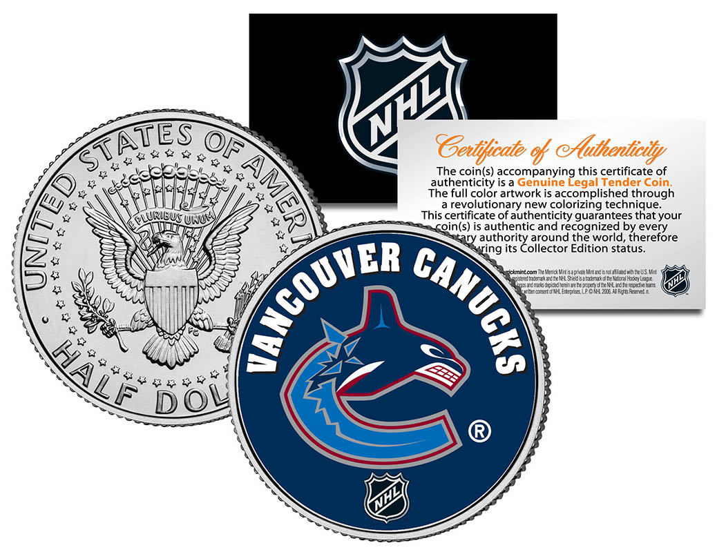 Individual NHL Team JFK Half Dollars