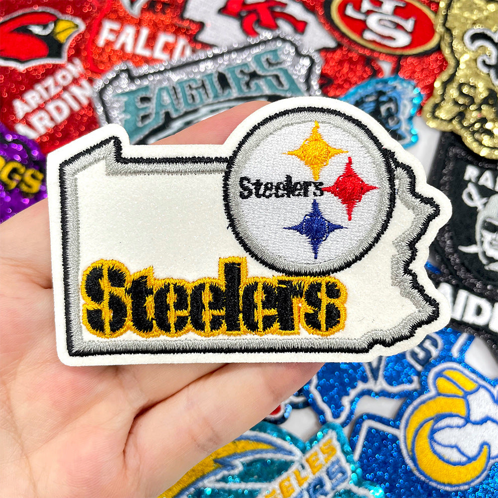 🏈 NFL Football Team Embroidered Patches – Sports Fan Iron-On Badge