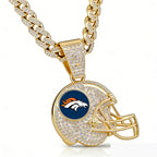 🔥 LAST DAY: Up to 50% OFF – NFL Team Pride Football Helmet Pendant Chain