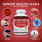 Blood Sugar Complex-Supports healthy balanced blood sugar levels-Advanced Formula with 20 Essential Active Ingredients