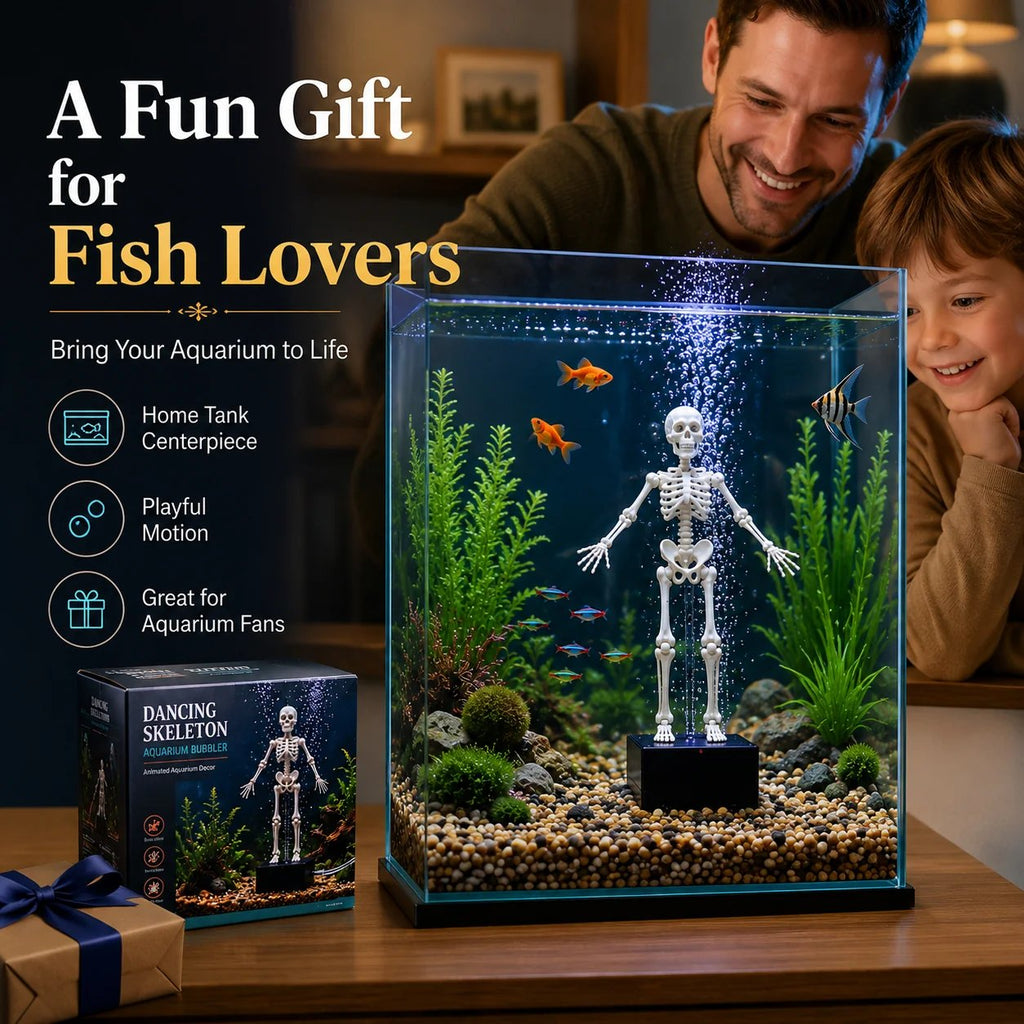 Dancing Skeleton Aquarium Bubbler