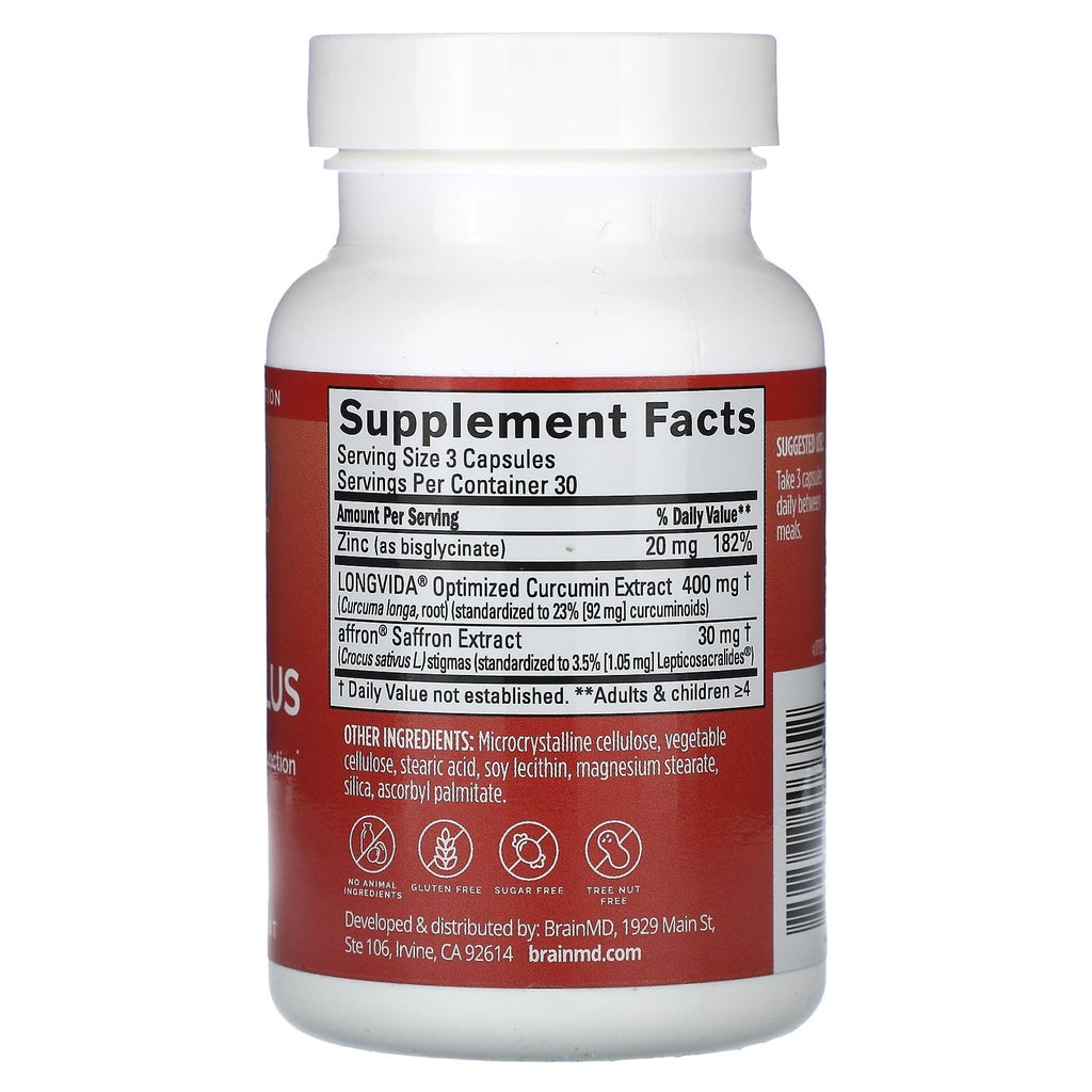 Happy Saffron with Magnesium & B6 Vegan Capsules – For Balanced Mood & Restful Sleep, 90 Ct