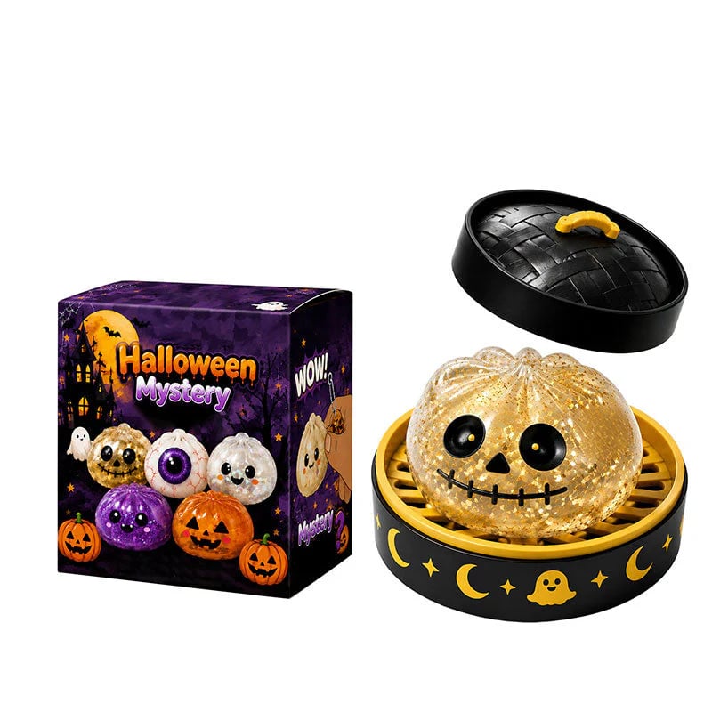 🎃 Halloween Dumpling Squeeze Squishy Toy Blind Boxes