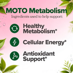 Women's Metabolism Support - Energy, Curb Cravings, Healthy Metabolism - Vegan Capsules, 30 Servings